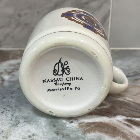 VINTAGE NJ New Jersey Commission of Investigation Mug Coffee Cup Heavy USA 1969 - Picture 6 of 10